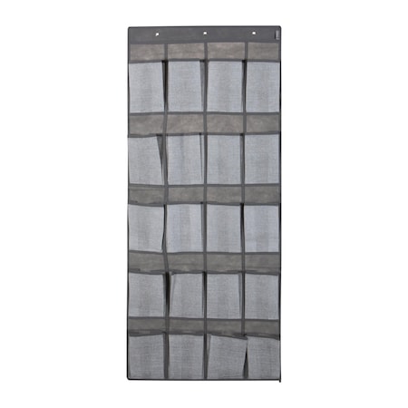 Simplify 20-Pocket  Shoe Organizer in Heather Grey 25426-HEATHER